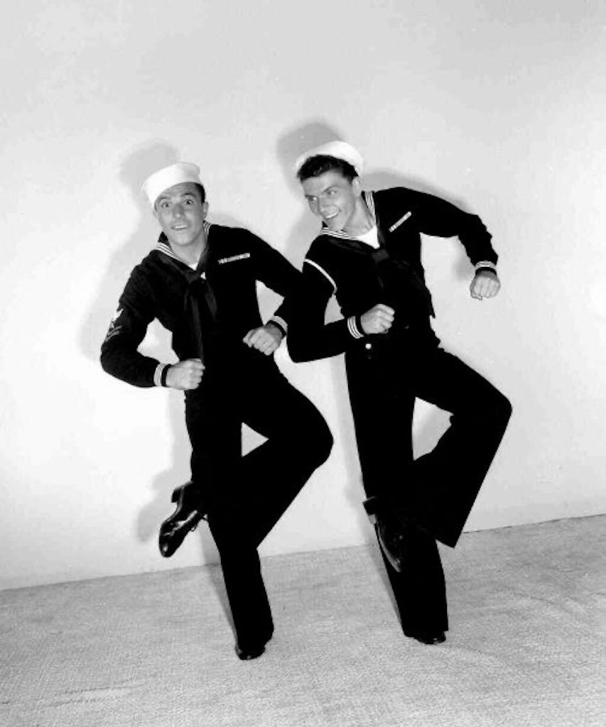Gene Kelly and Frank Sinatra Publicity Shot Anchors Aweigh