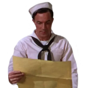 Gene Kelly with poster