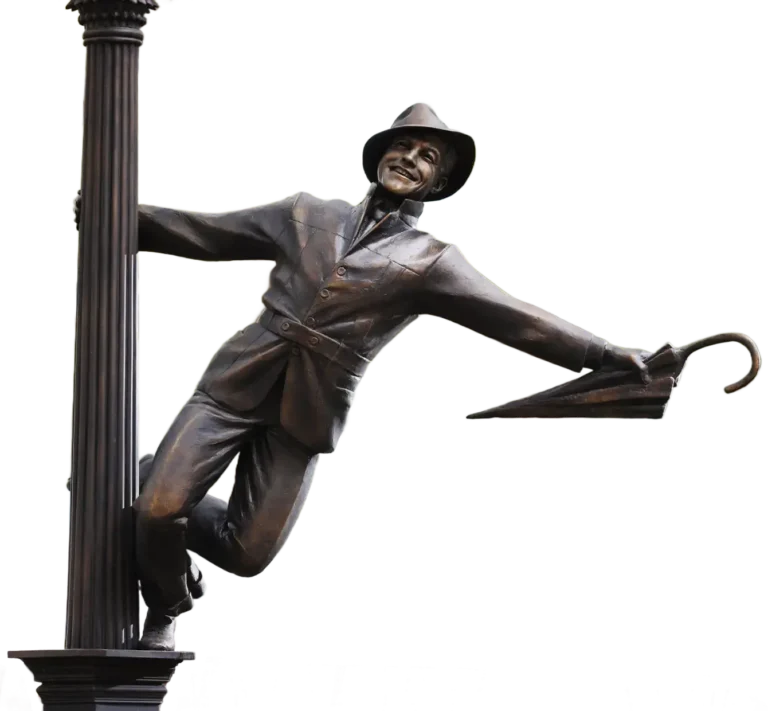Gene Kelly statue in Leicester Square, London